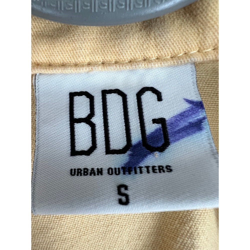 BDG Utility Boiler Jumpsuit Yellow Cotton Long Sleeve Zip Up Size Small UO - Picture 5 of 12